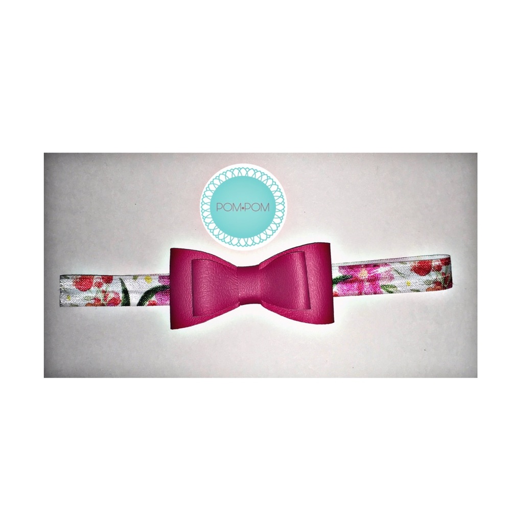 Hot Pink Flower headband